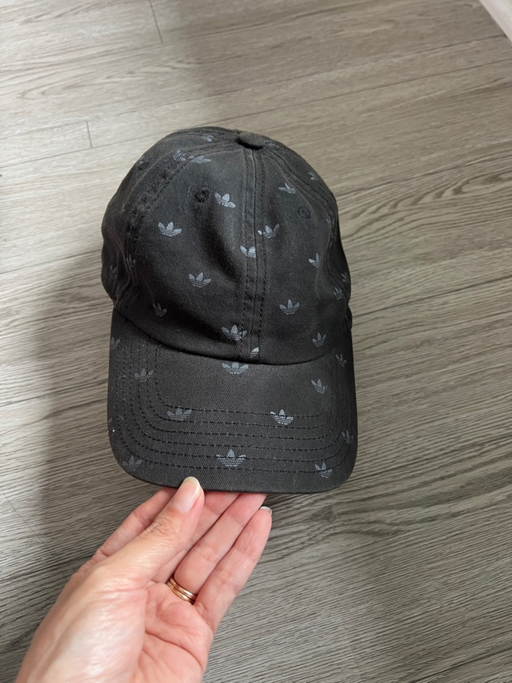 adidas Black Mini Trefoil Baseball Cap